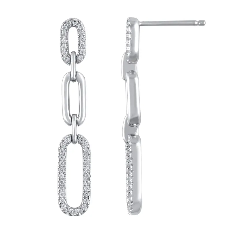 Linked Radiance Diamond Earrings 1