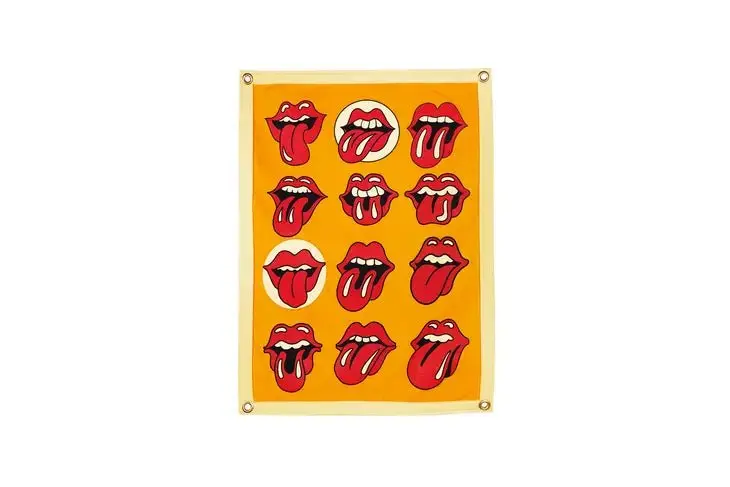Lips Camp Flag • The Rolling Stones X Oxford Pennant 1