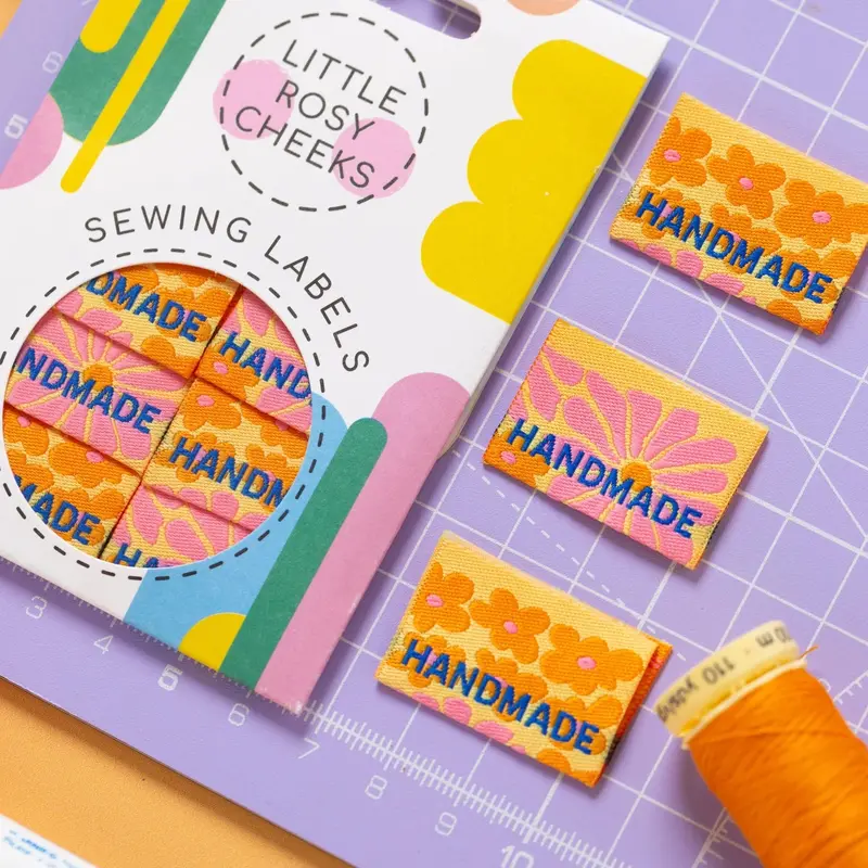 Little Rosy Cheeks 'Handmade Flower Power' Labels 1