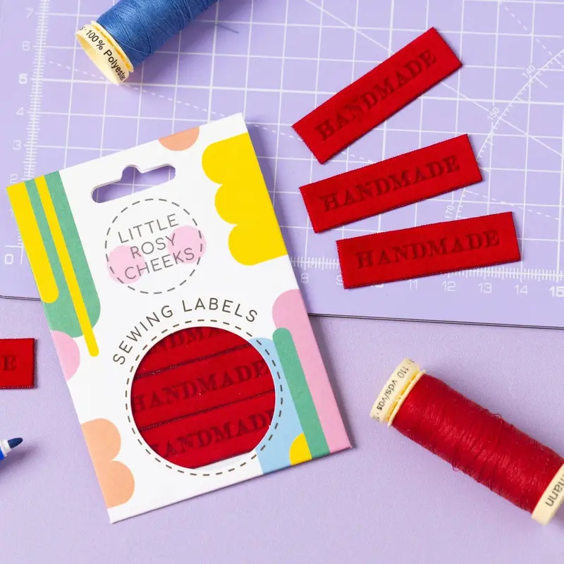 Little Rosy Cheeks 'Handmade Velvet (Red)' Labels 1