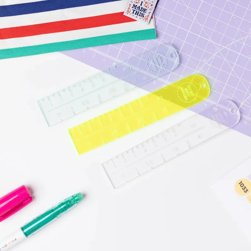 Little Rosy Cheeks Label Placement Ruler 1
