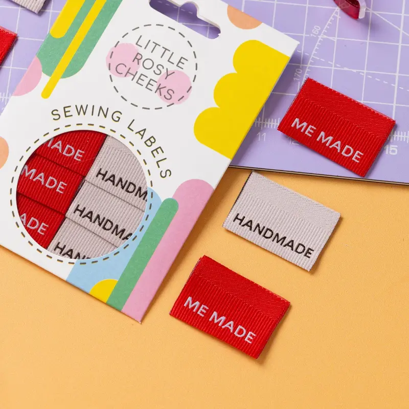 Little Rosy Cheeks 'Me Made / Handmade Ribbed' Labels 1