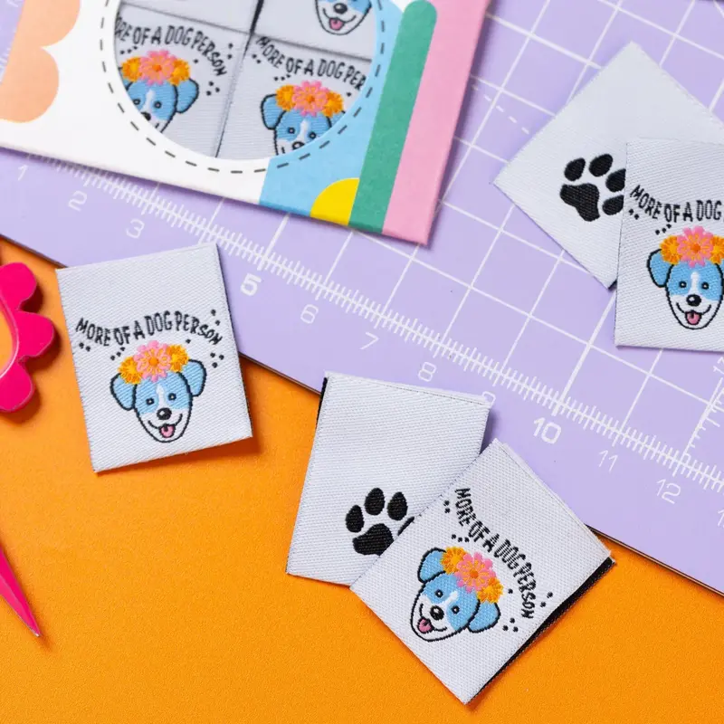 Little Rosy Cheeks 'More Of A Dog Person' Labels 1