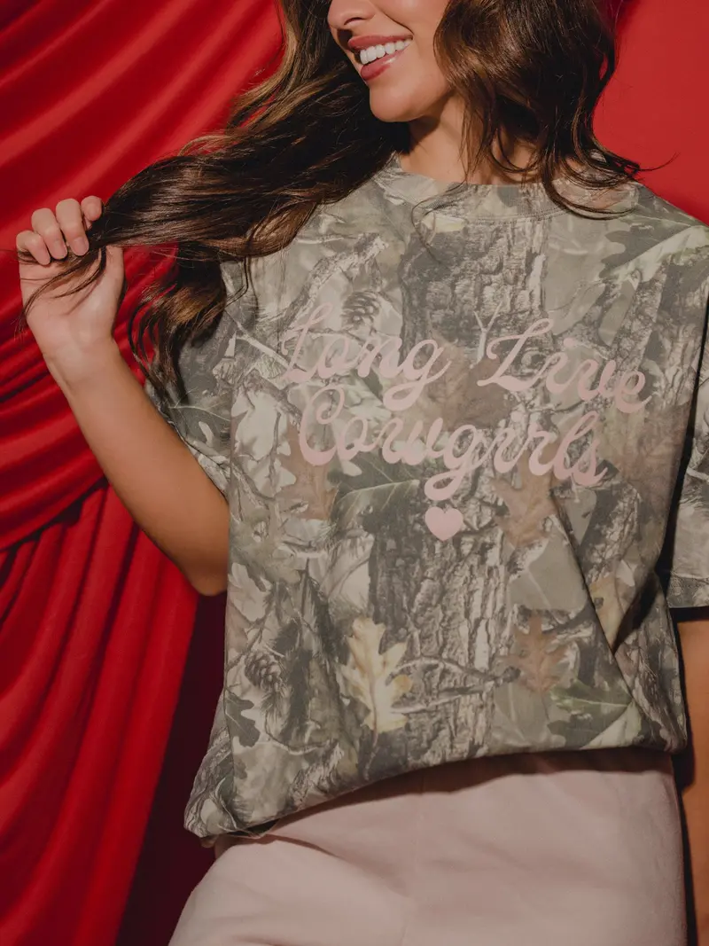Long Live Cowgirls Camouflage Tee 1