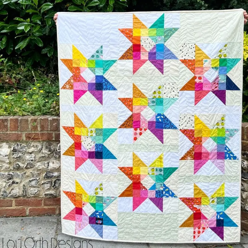 Lou Orth Designs Gemburst Quilt Pdf 1