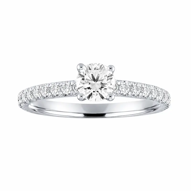 Love Story® Crownlight Round Diamond Engagement Ring 1