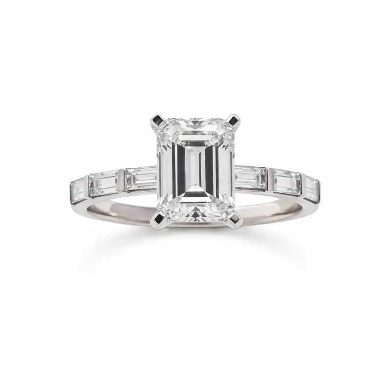 Love Story® Emerald Engagement Ring Mounting 1