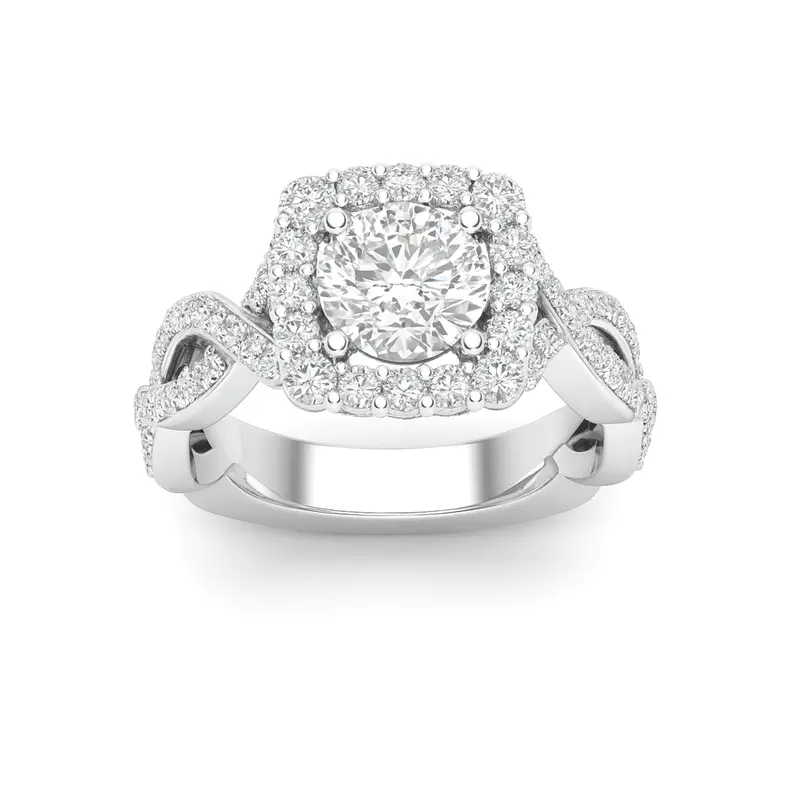 Love Story® Enchanted Path Round Diamond Engagement Ring 1