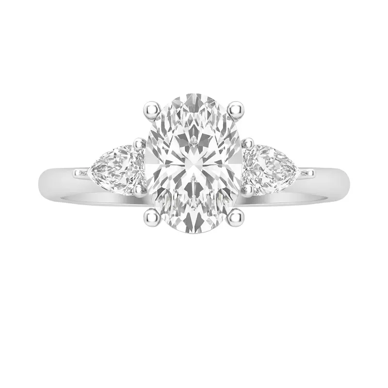 Love Story® Forever Framed Oval Diamond Engagement Ring 1