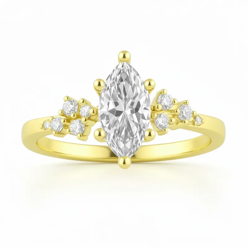 Love Story® Golden Marquise Engagement Ring 1