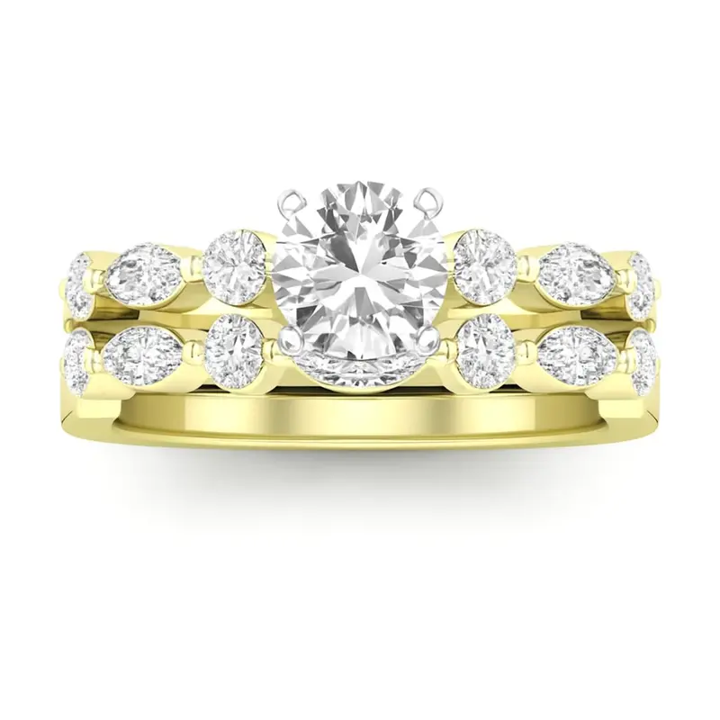 Love Story® Luminous Path Round Diamond Bridal Set 1