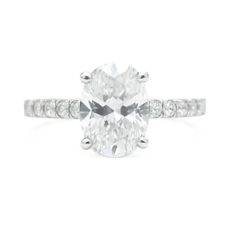 Love Story® Oval Diamond Engagement Ring Mounting 1