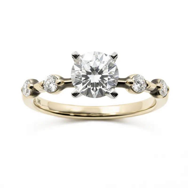 Love Story® Quiet Radiance Round Diamond Engagement Ring Mounting 1