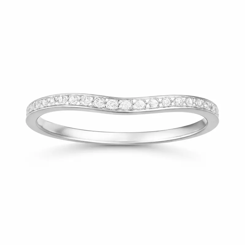 Love Story® Silhouette Curve Diamond Band 1