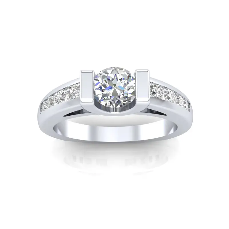 Love Story® Timeless Embrace Round Diamond Engagement Ring 1