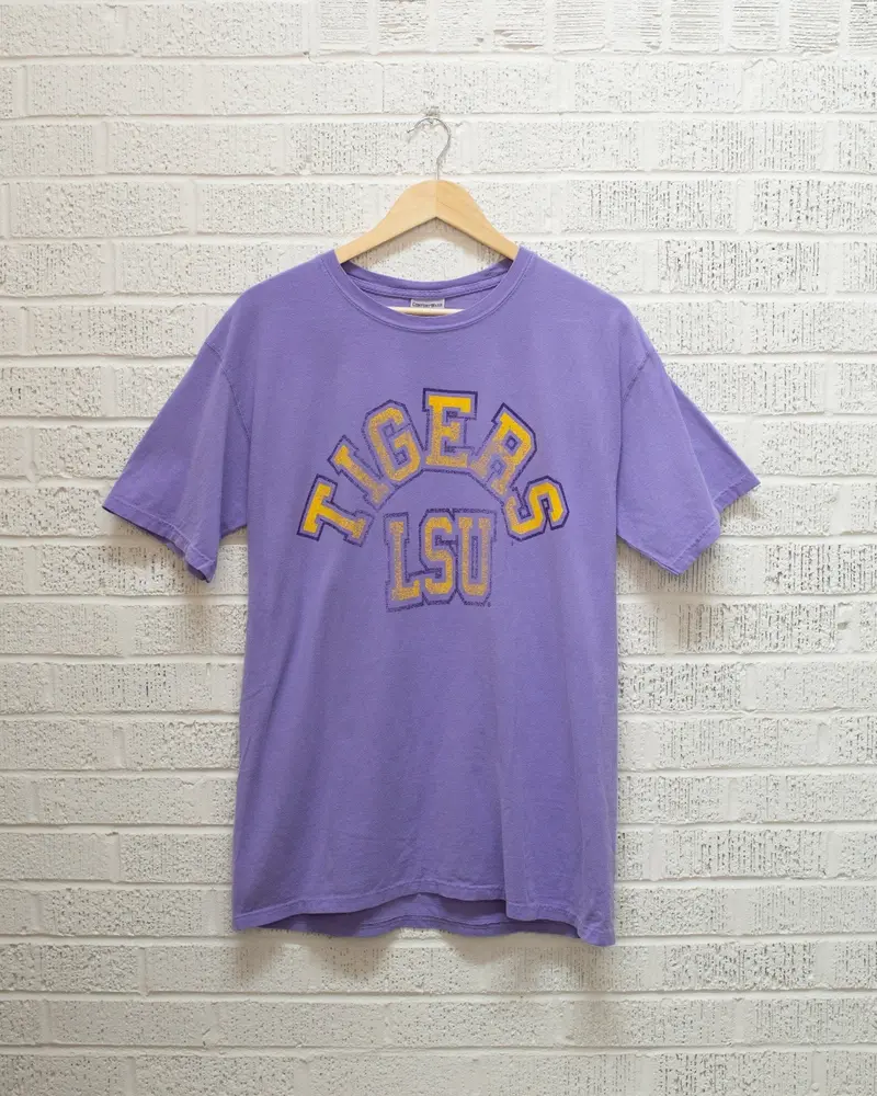 Lsu Mega Arch Violet Tee 1