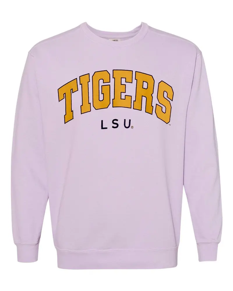 Lsu Tigers Filled Gault Orchid Sweatshirt 1