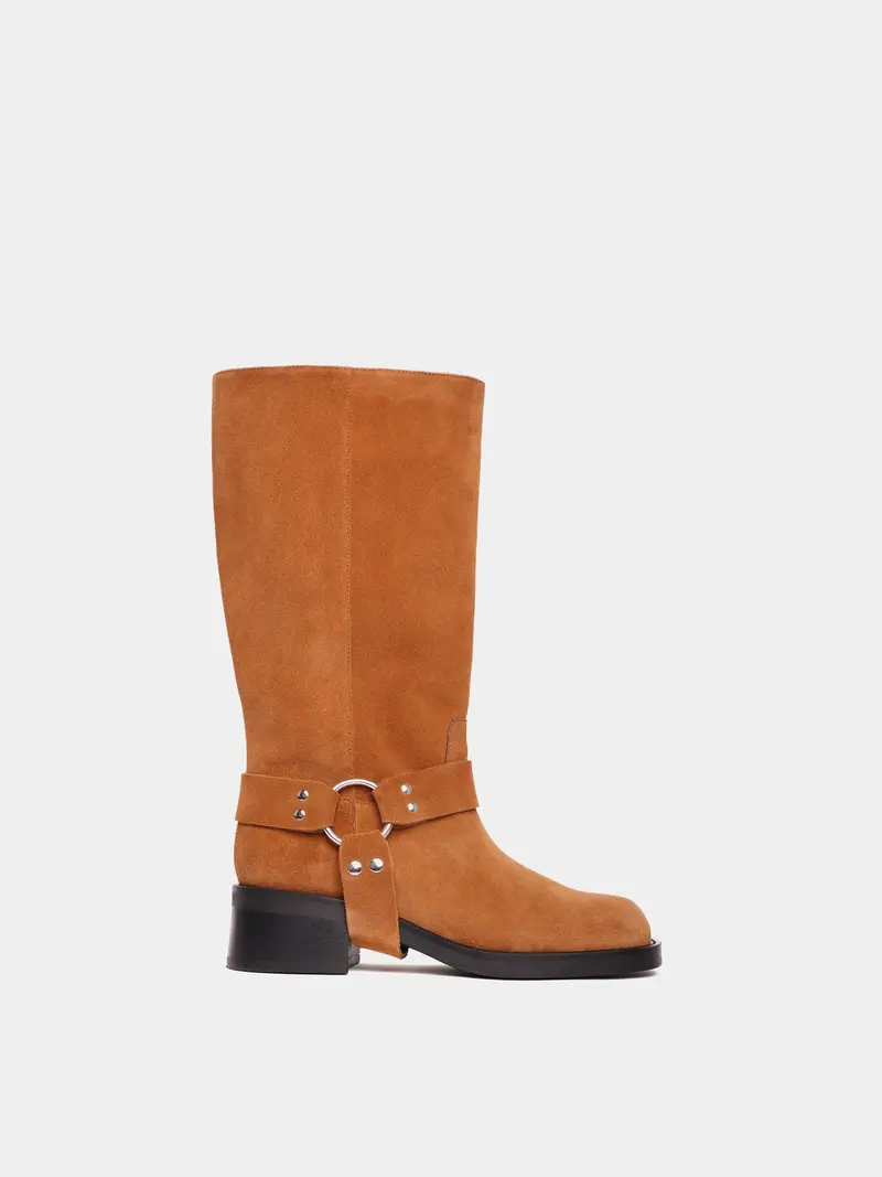 Lucca Honey Suede Boot 1