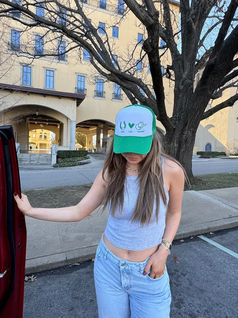 Luck Love Cowboys Embroidered Hat 1