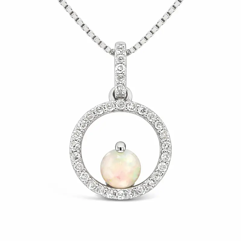 Lunar Haze Opal Nimbus Pendant 1
