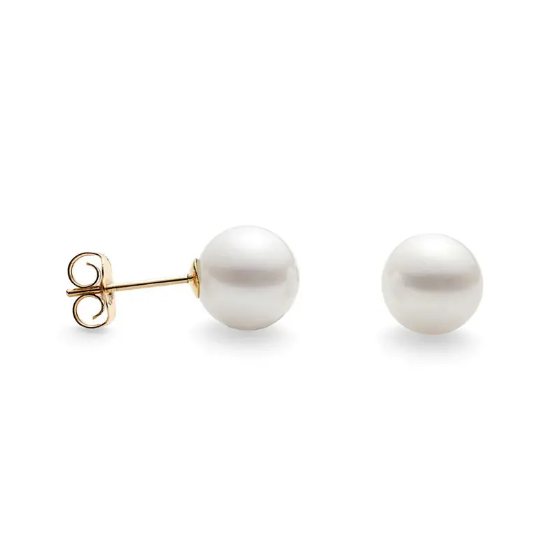 Lunara Cultured Pearl 14K Stud Earrings 1