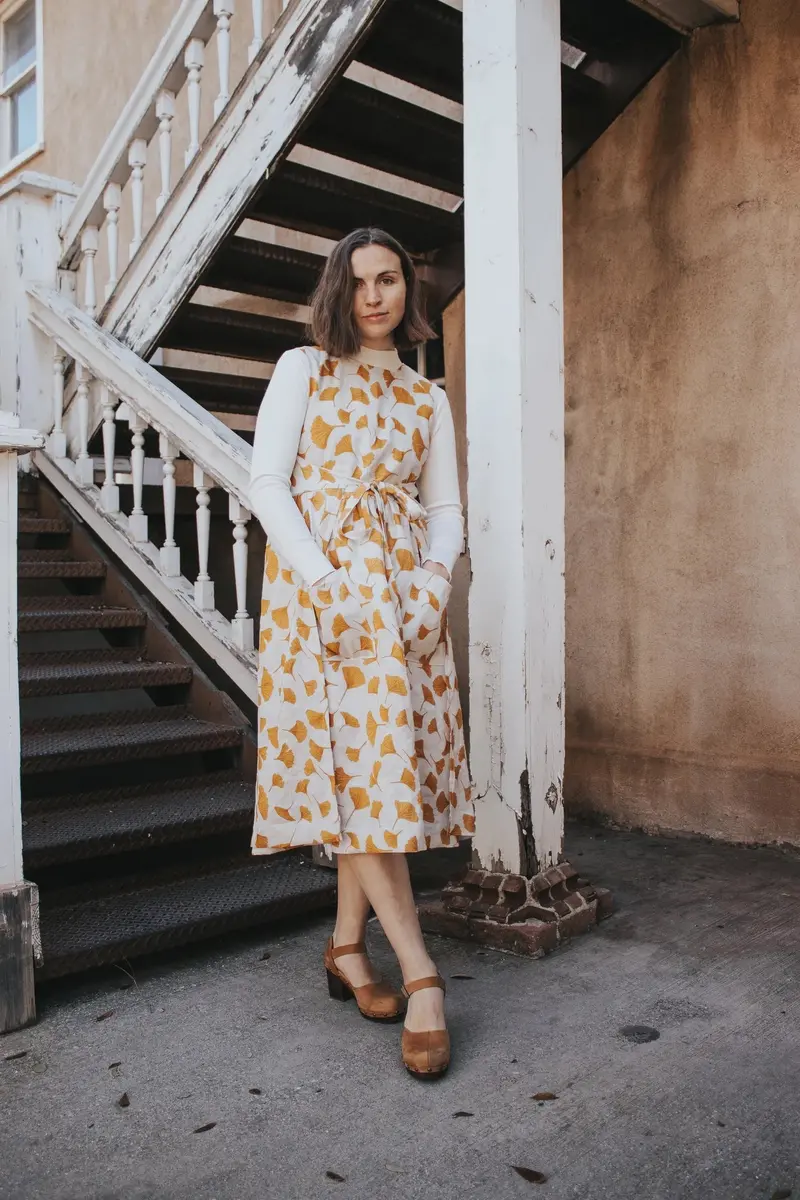 Madswick Ginkgo Pinafore 1