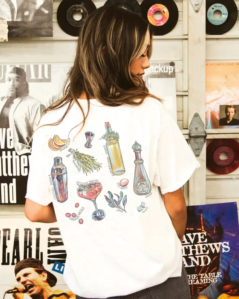 Making Spirits Bright White Tee 1
