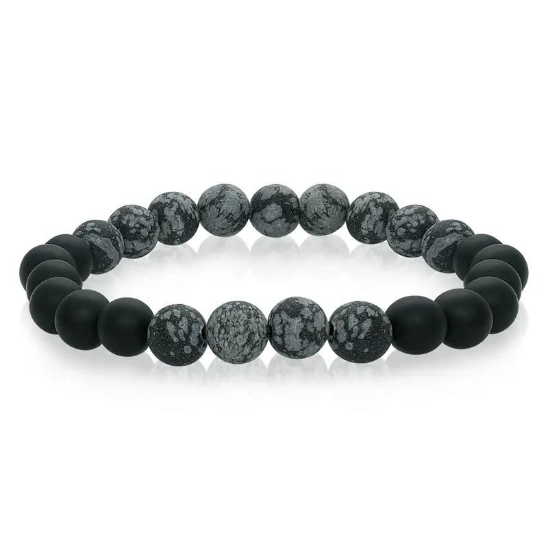 Marble Onyx Bead Bracelet 1