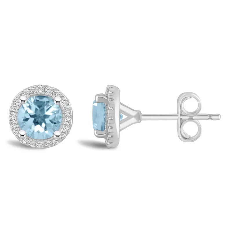March Frost Aquamarine Earrings 1