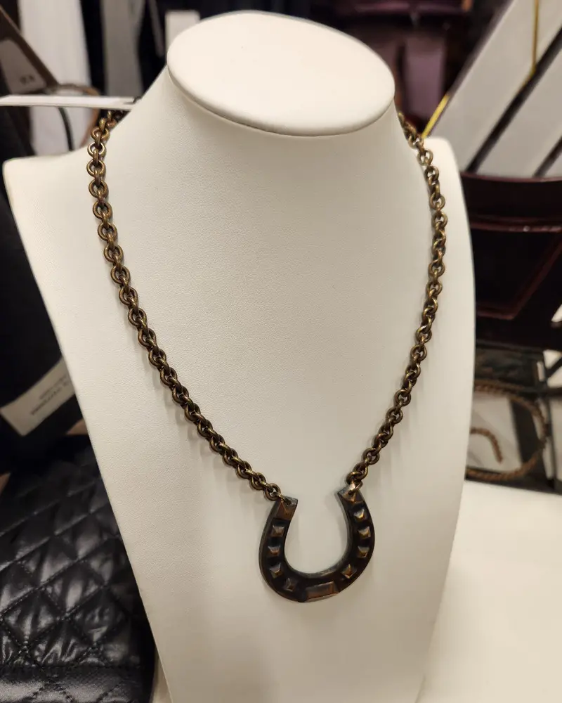 Mark Edge Horseshoe Necklace 1