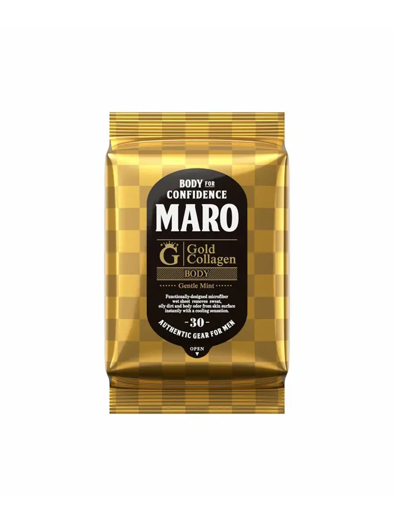 Maro Gold Collagen Premium Body Wipes 1