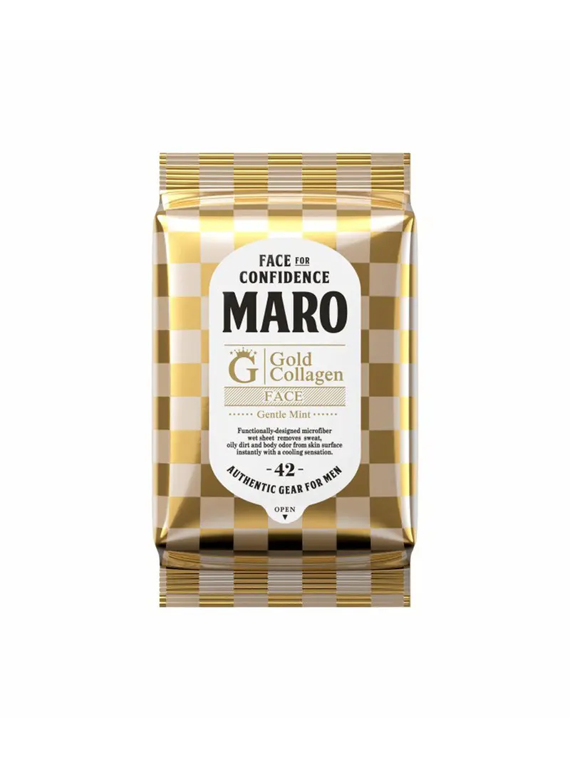 Maro Gold Collagen Premium Face Wipes 1