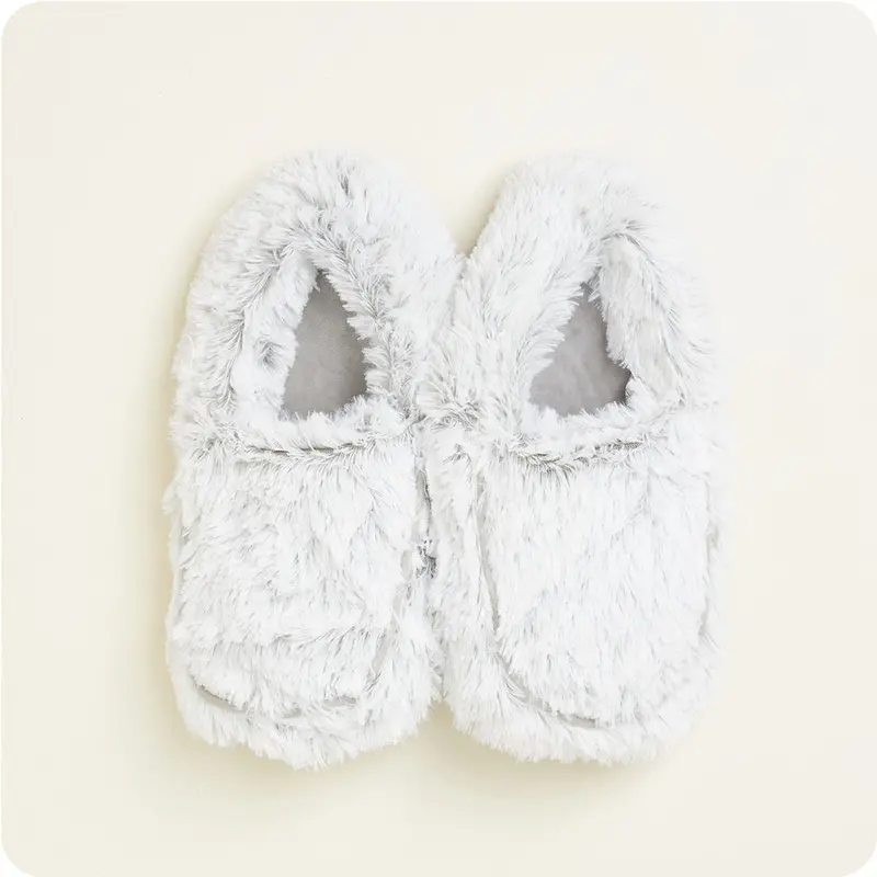 Marshmallow Gray Slippers Warmies® 1