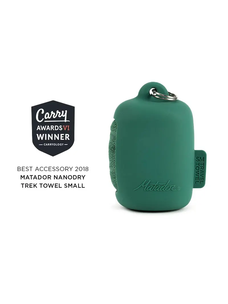 Matador Nanodry Trek Towel Small Forest Green 1