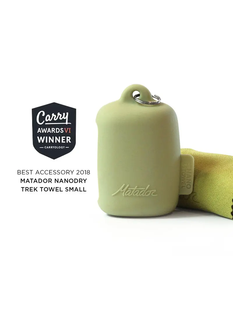 Matador Nanodry Trek Towel Small Moss Yellow 1