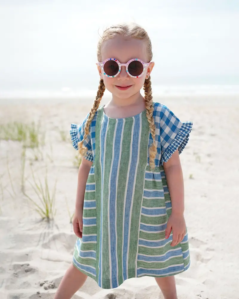 Matchy Matchy Children's Collage Gather Dress 1
