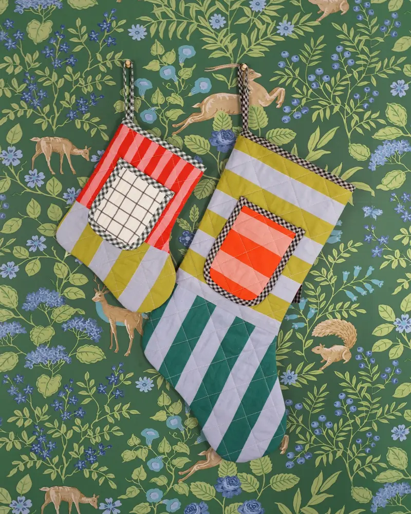 Matchy Matchy Quilted Pocket Stocking Pdf 1