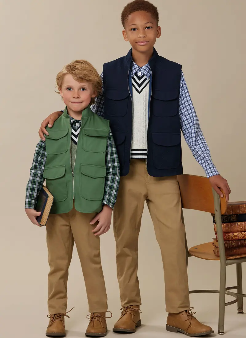 Mccalls Boy/Teen Vest, Top & Shirt M8537 1
