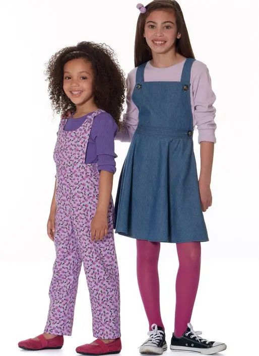 Mccalls Child/Teen Pinafore, Dungarees M7459 1
