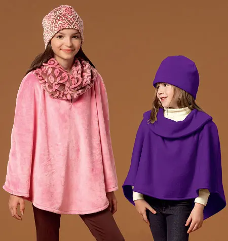 Mccalls Child/Teen Poncho, Hat, Scarf M7012 1