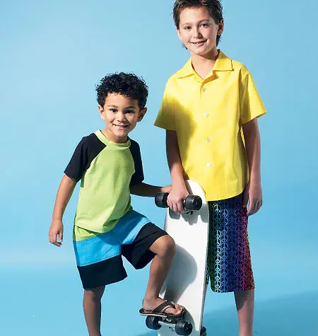 Mccalls Child/Teen Shirt, Top, Shorts M6548 1