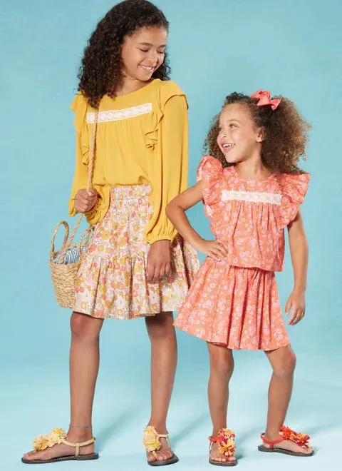 Mccalls Child/Teen Top And Skirt M8373 1