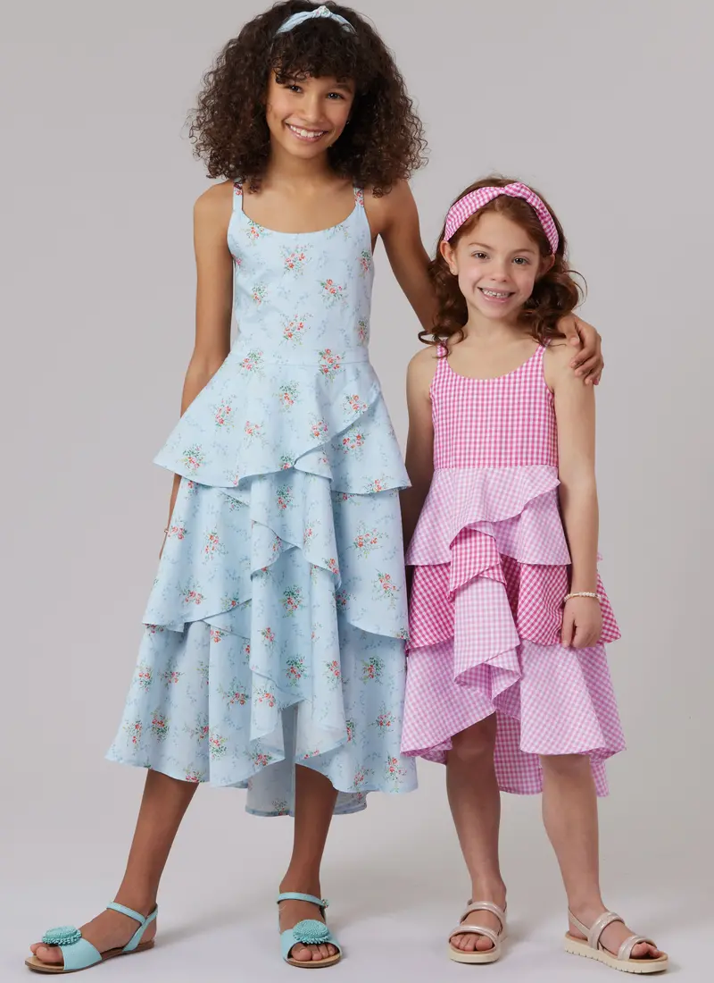 Mccall's Children's And Girls' Dresses And Headband M8592 1