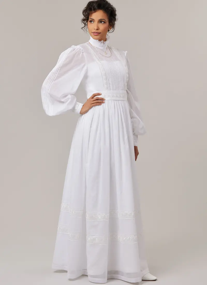 Mccall's Gown, Slip And Sash M8595 1