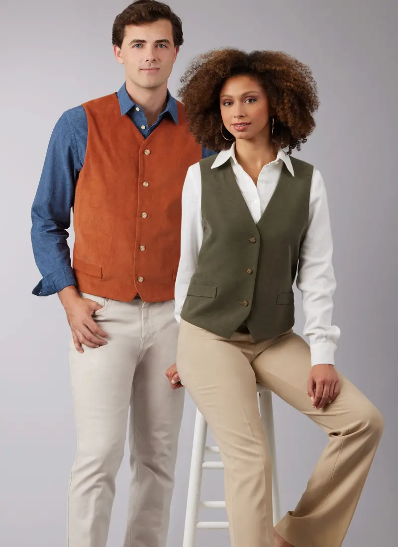 Mccalls His & Hers Lined Vests/Waistcoats M8442 1