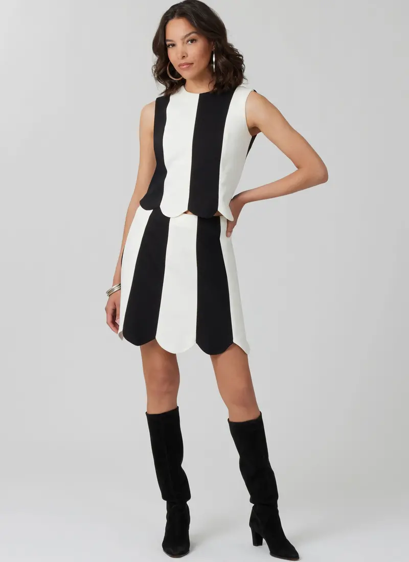 Mccall's Misses' Fitted Knit Top And Skirt M8610 1