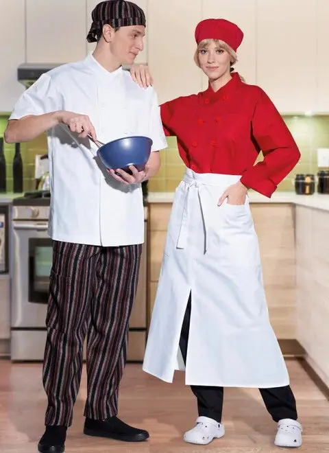 Mccalls Unisex Chef Jacket, Pants, Apron And Cap M8332 1
