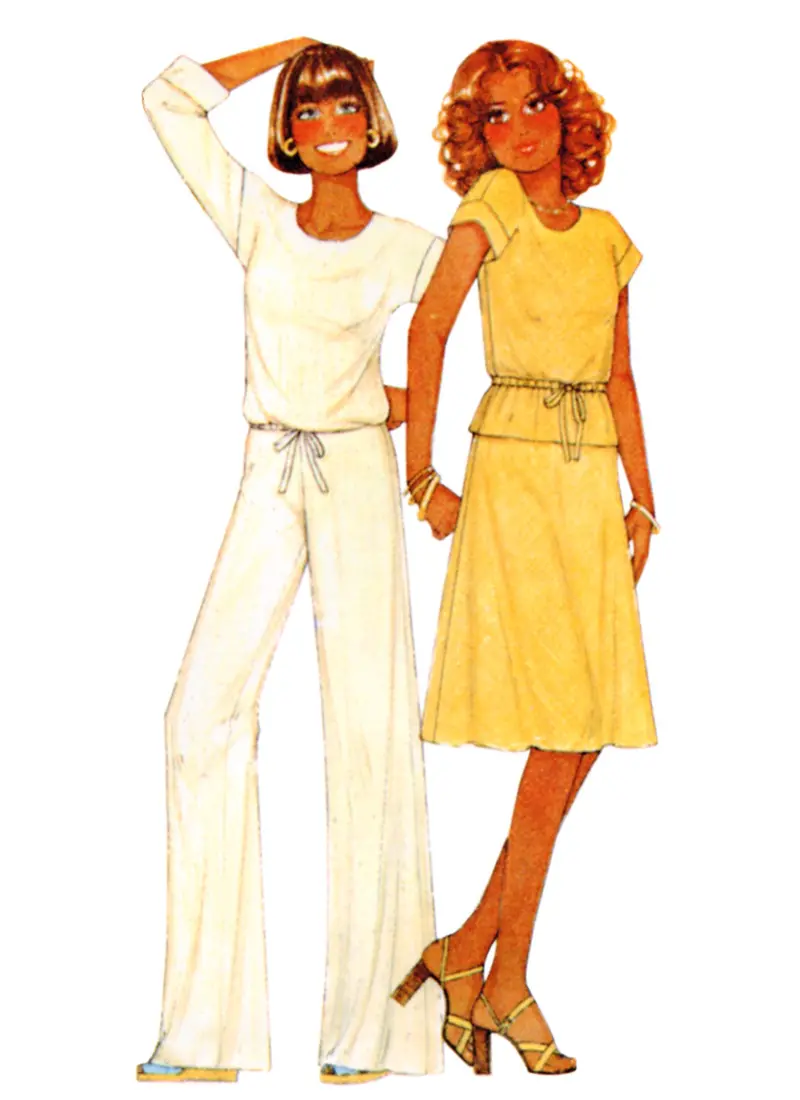 Mccalls Vintage Tops, Skirt, Trousers & Shorts M8493 1