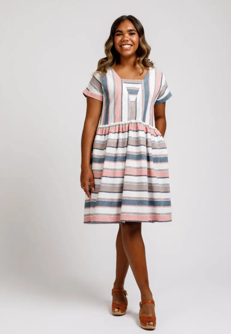 Megan Nielsen Olive Dress And Top 1