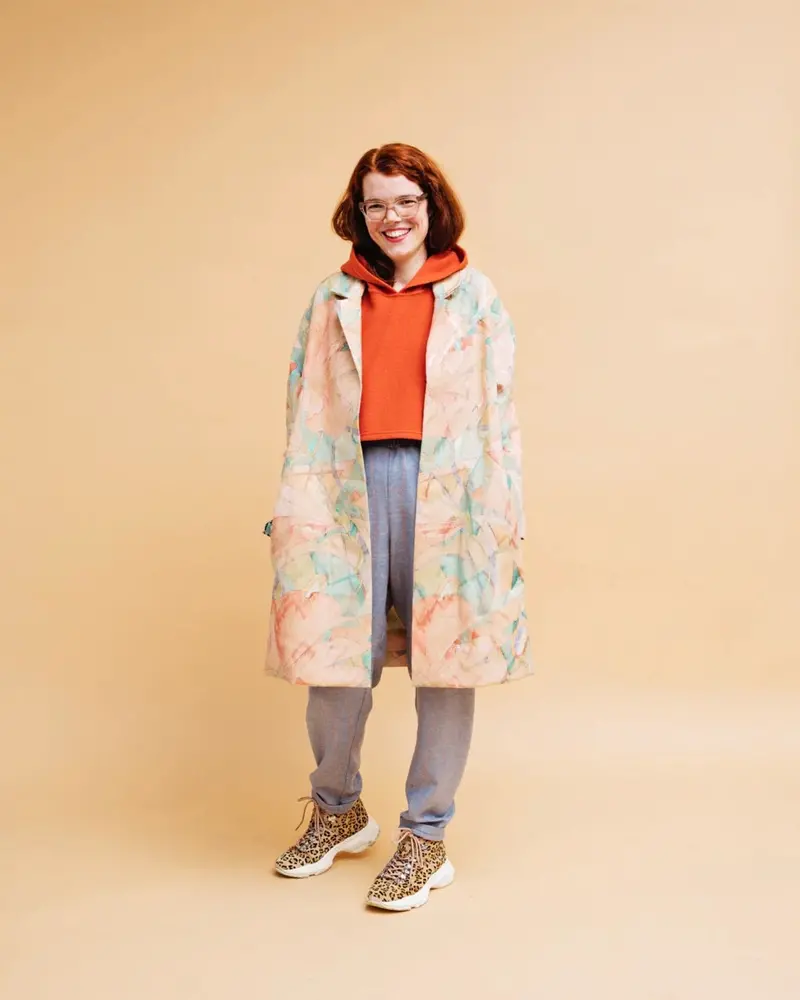 Melilot Marte Coat - Printed Copy Shop (+£7.00) 1